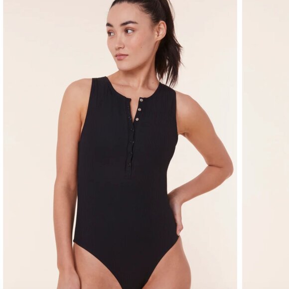 Andie Malibu Black Classic One-Piece, Size large - Picture 3 of 7
